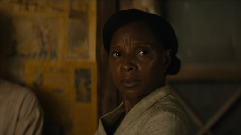 Florence (Mary J. Blige) looks concerned in Mudbound