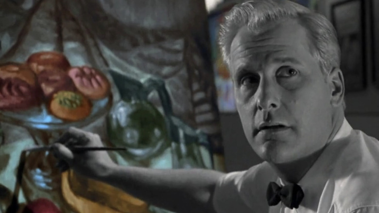 Jeff Daniels as Bill Johnson painting in Pleasantville