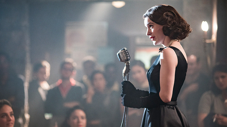 Rachel Brosnahan in "The Marvelous Mrs. Maisel"