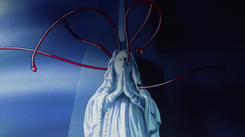 a tentacle demon making its presence known in Wicked City