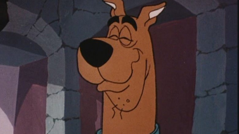 Scooby-Doo (Don Messick) smiles smugly in Scooby-Doo, Where Are You!