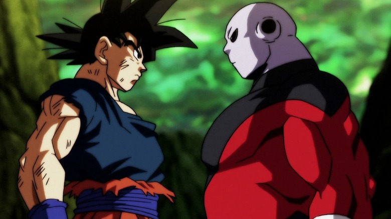 Goku comes face-to-face with Jiren in Dragon Ball Super