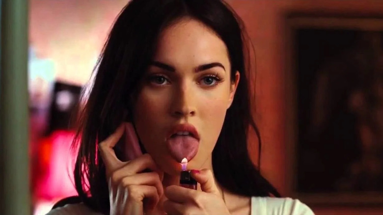 Megan Fox as Jennifer Check lighting her tongue on fire in Jennifer's Body