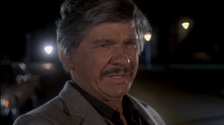 Charles Bronson as Leo, about to deliver justice in 10 to Midnight