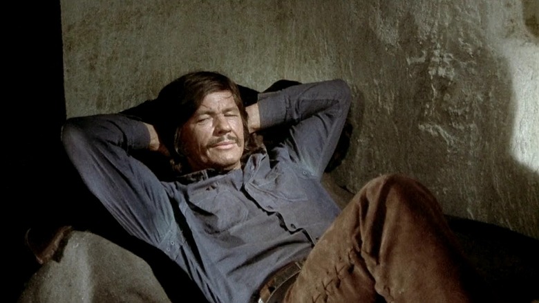Charles Bronson as Link, relaxing in Red Sun