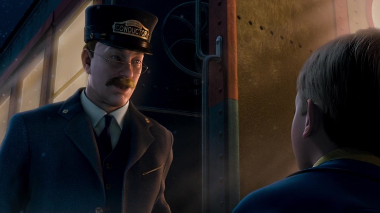 The Conductor speaks to Billy in The Polar Express