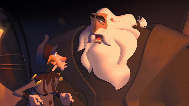 Jesper and Klaus talking to each other in Klaus