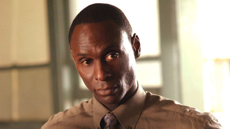 Cedric Daniels (Lance Reddick) looks stern in The Wire