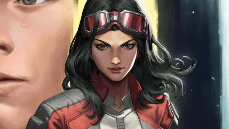 Doctor Aphra wearing goggles on her head in Star Wars: Doctor Aphra - Chaos Agent