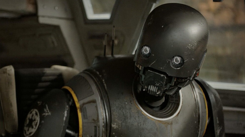 Alan Tudyk doing mocap and voicing K-2SO while sitting in the cockpit of a U-wing in Rouge One: A Star Wars Story