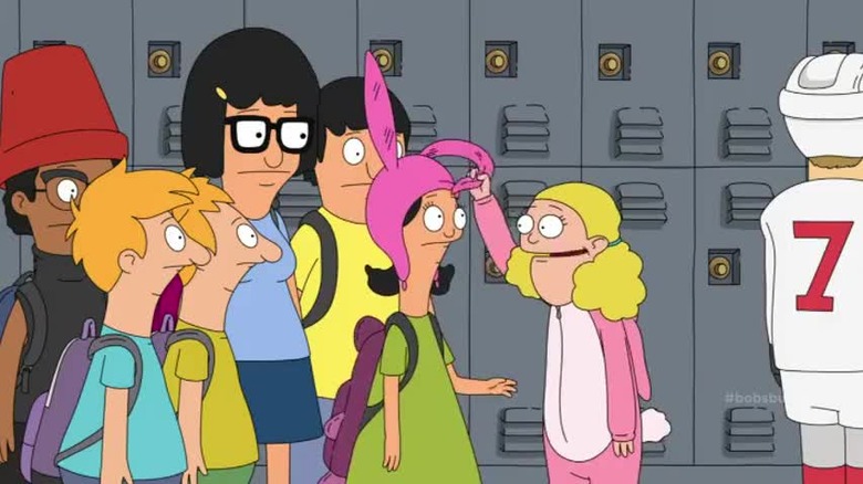 The Belcher kids and friends on "Bob's Burgers"