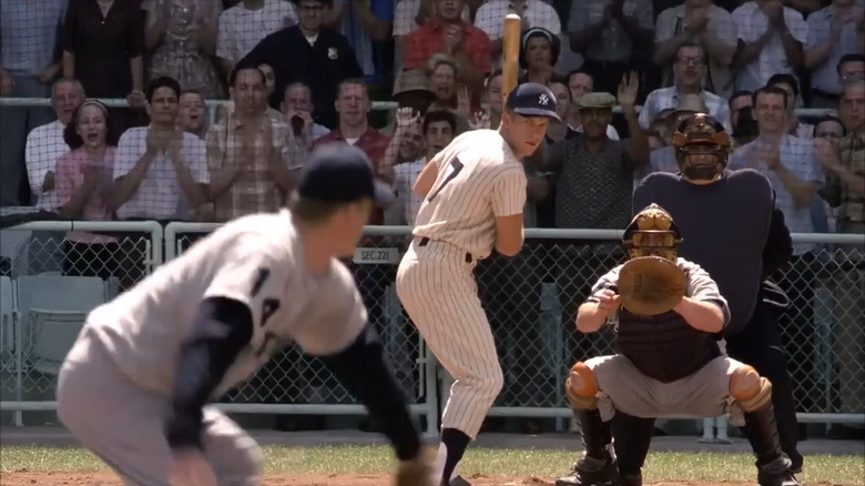 Thomas Jane as Mickey Mantle, at bat for a home run in 61