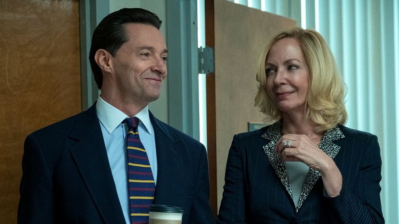 Hugh Jackman smirking