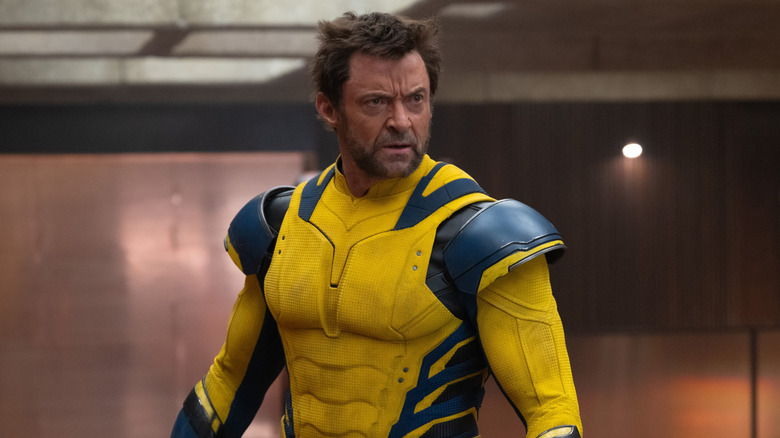 Wolverine in blue and yellow suit in Deadpool and Wolverine (2024)