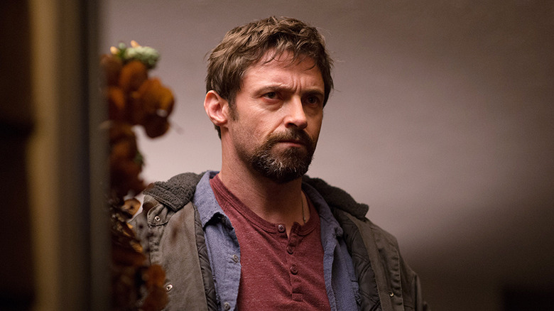 Hugh Jackman in the doorway