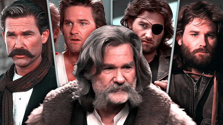 Kurt Russell in Tombstone, Big Trouble in Little China, Escape From New York, The Thing, and The Hateful Eight