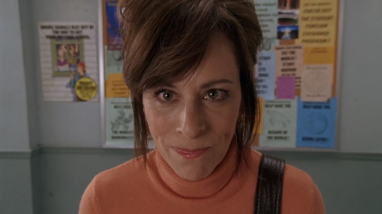Lois (Jane Kaczmarek) staring intently on Malcolm in the Middle