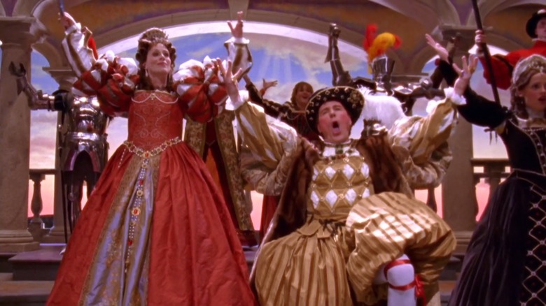 Hal (Bryan Cranston) and Lois (Jane Kaczmarek) performing in Dewey's opera on Malcolm in the Middle