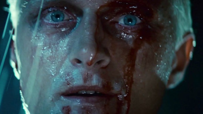Loss fills the eyes of Roy Batty (Rutger Hauer) in Blade Runner