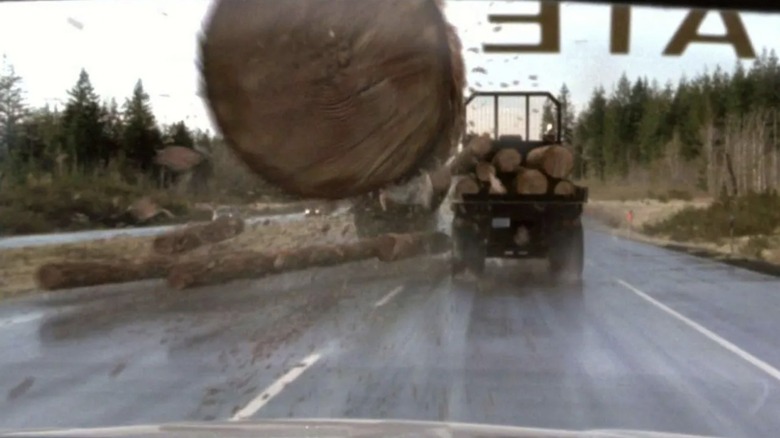 The real villain of Final Destination 2, that logging truck.