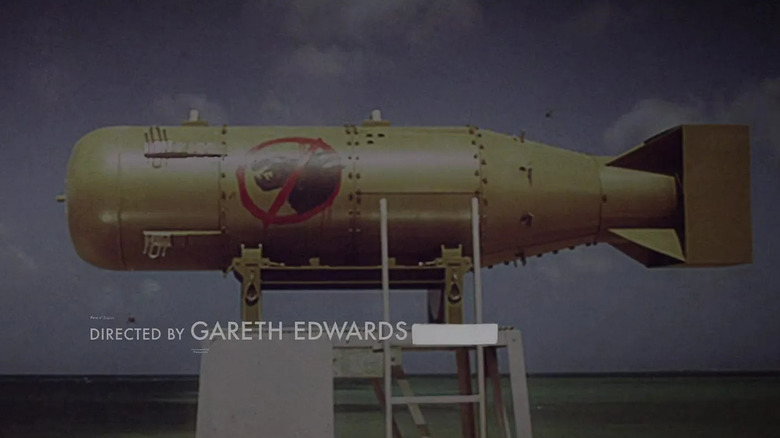 Nuclear warhead in Godzilla (2014) with Gareth Edwards' credit