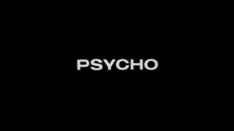 Title card to Psycho (1961)