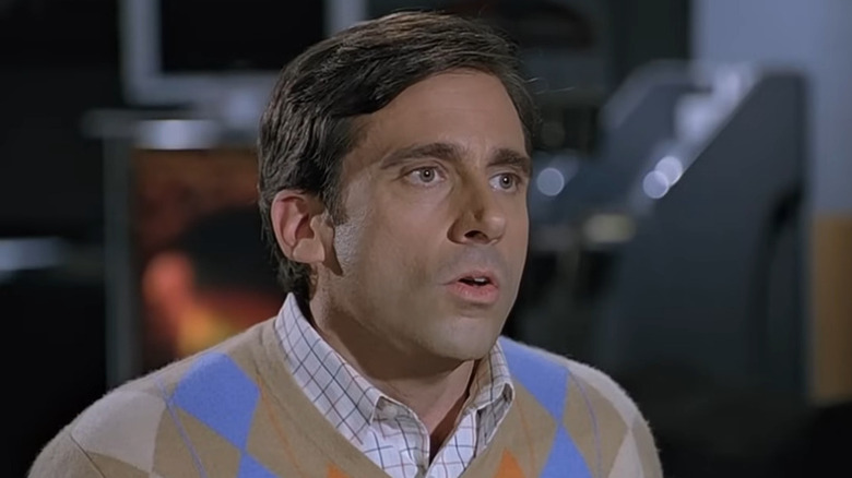 Andy (Steve Carell) looking bewildered in The 40 Year-Old Virgin