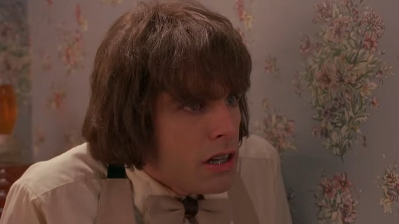 Ted (Ben Stiller) in the bathroom in There's Something About Mary