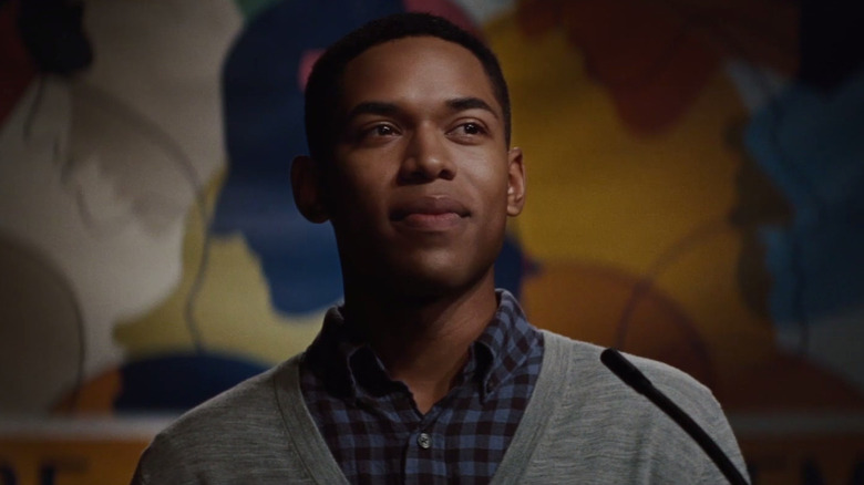 Luce (Kelvin Harrison Jr.) gives a speech in Luce