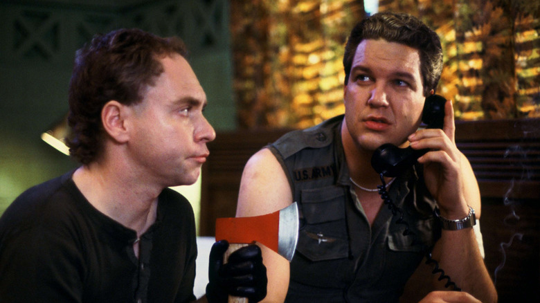 Teller and Penn Jillette, playing themselves in a bar in Penn and Teller Get Killed