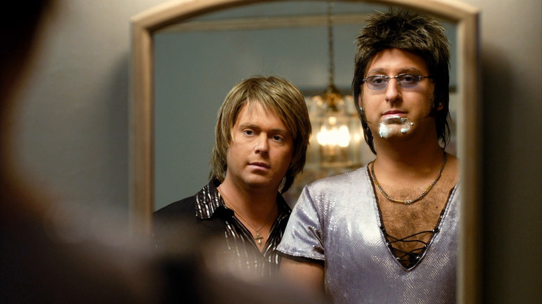 Tim (Tim Heidecker) and Eric (Eric Wareheim) look at their new makeovers in Tim and Eric's Billion Dollar Movie