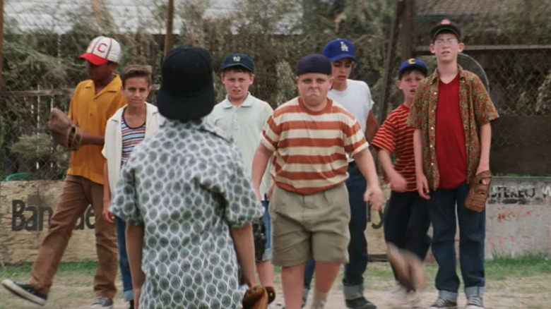 The boys prepare to confront a rival team in The Sandlot