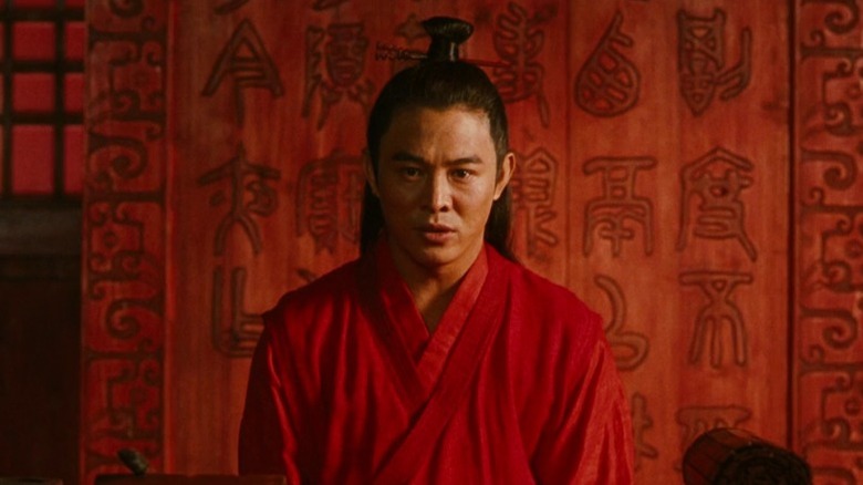 Jet Li as the nameless prefect in Hero