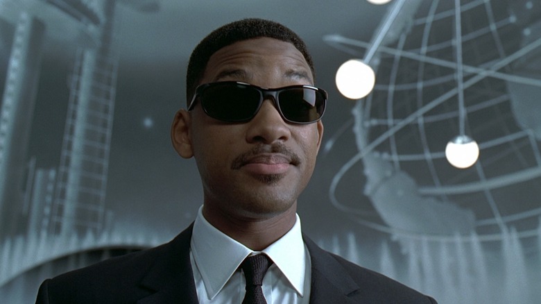 Will Smith as Agent J wearing sunglasses in Men in Black
