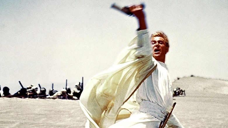 Peter O'Toole waves gun