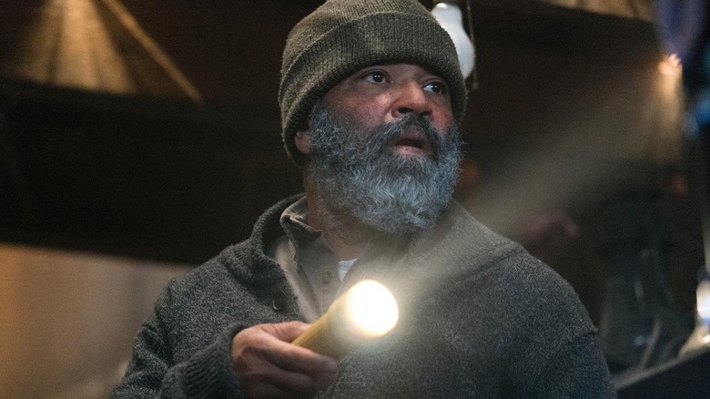 Jeffrey Wright as Russell, looking for the truth in Hold the Dark