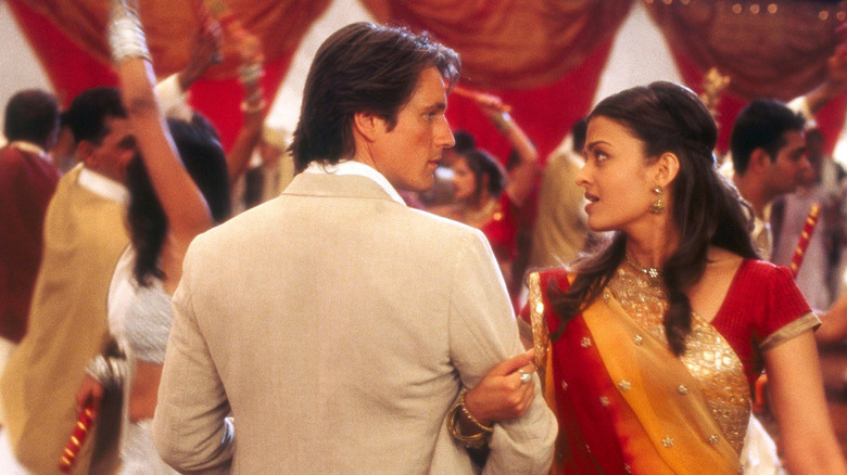 Martin Henderson and Aishwarya Rai as Will Darcy and Lalita Bakshi in Bride and Prejudice
