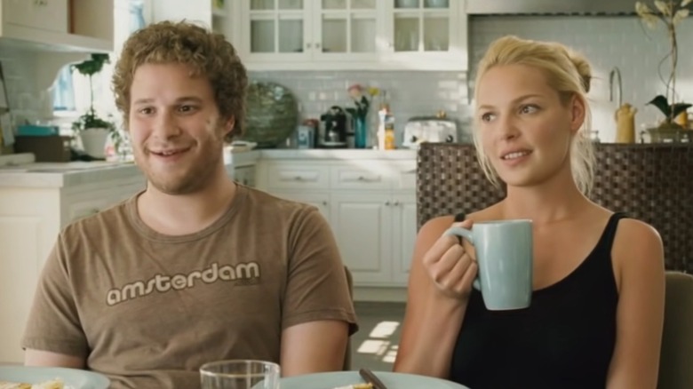 Seth Rogen and Katherine Heigl as Ben Stone and Alison Scott in Knocked Up