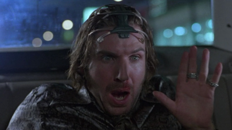 Ralph Fiennes as Lenny, experiencing someone's horrifying memory in Strange Days