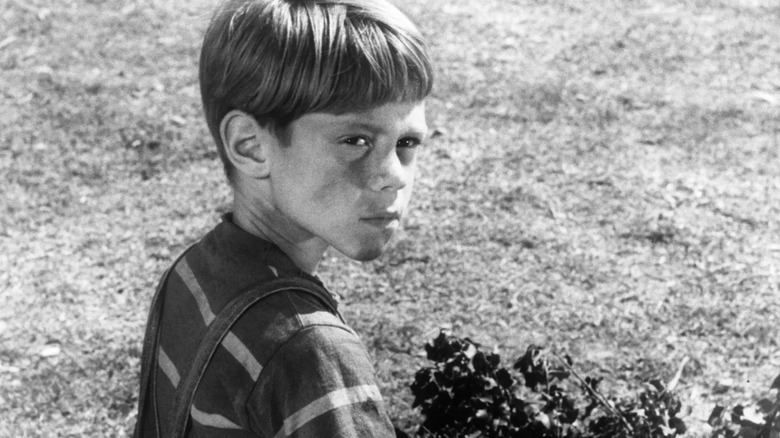 Bill Mumy as Anthony looks sinister in The Twilight Zone episde "It's a Good Life"