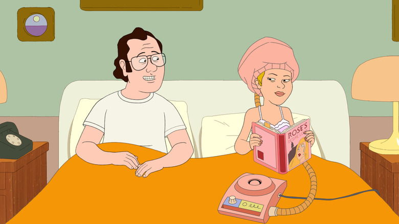 Frank and Sue in bed on F is for Family