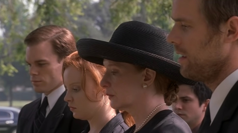 The Fisher family at a funeral on Six Feet Under