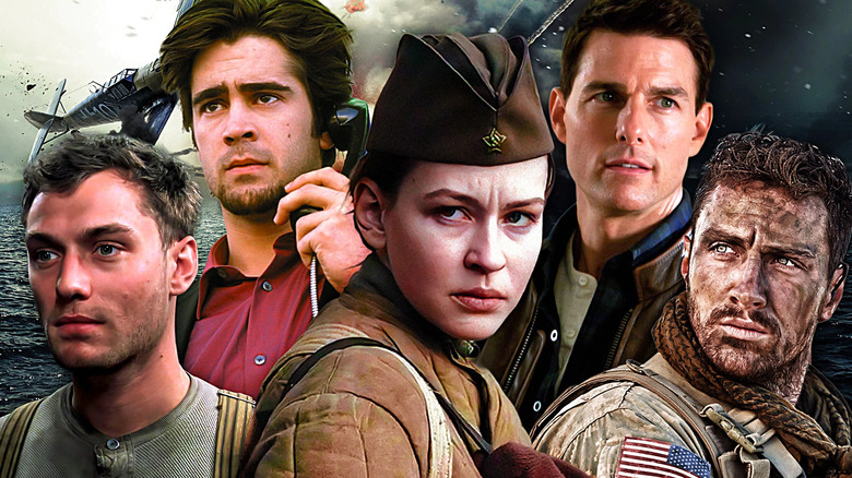 Jude Law in Enemy at the Gates, Colin Farrell in Phone Booth, Tom Cruise in Jack Reacher, Yuliya Peresild in Battle for Sevastopol, and Aaron Taylor-Johnson in The Wall