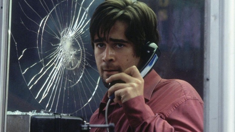 Colin Farrell as Stu, stuck on hold in Phone Booth