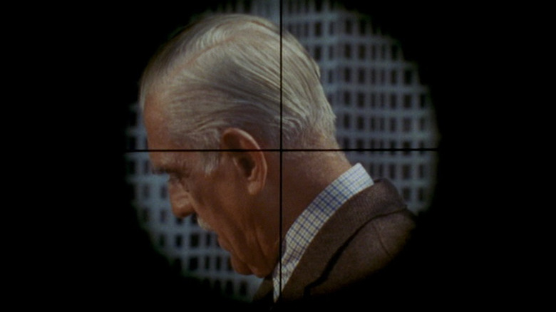 Boris Karloff as Byron, in the crosshairs in Targets
