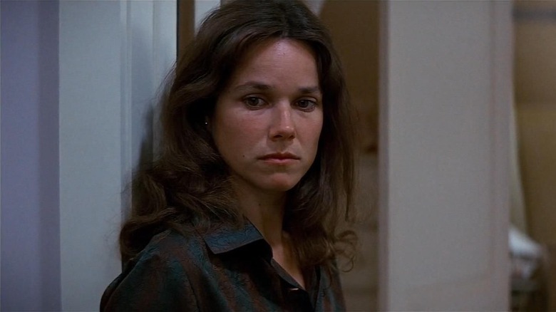 Barbara Hershey as Carla, afraid of ghosts in The Entity