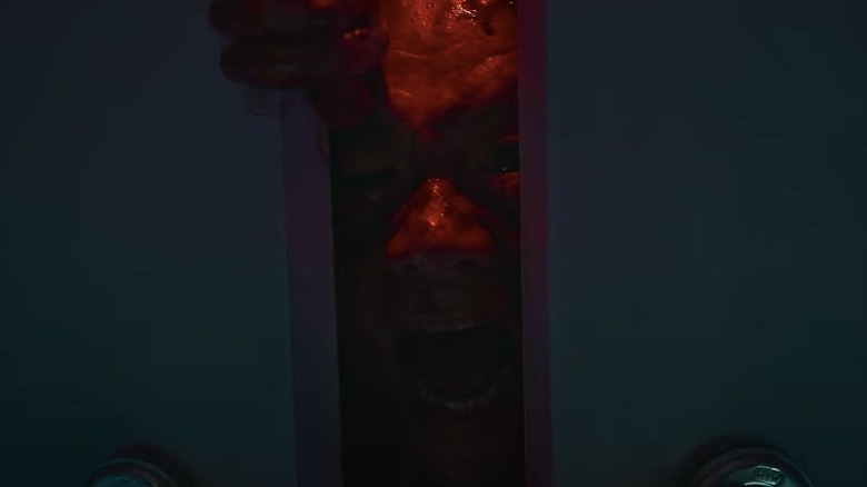 Red monster screaming
