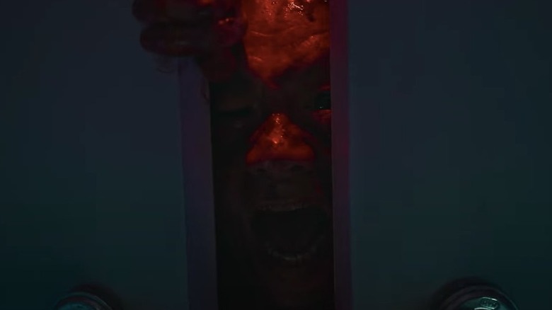 Red monster screaming