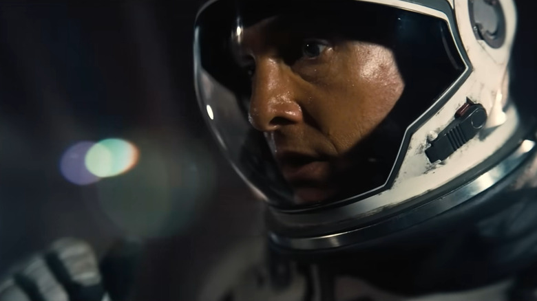 Matthew McConaughey as Cooper in Interstellar
