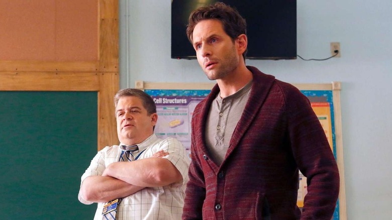 Glenn Howerton as Jack and Patton Oswalt as Ralph in A.P. Bio
